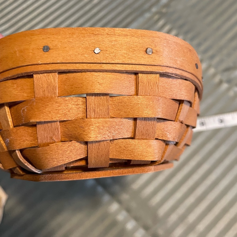 Longaberger Woven Wood Accent Basket in Natural Brown - Home Accents - Picture 5 of 11